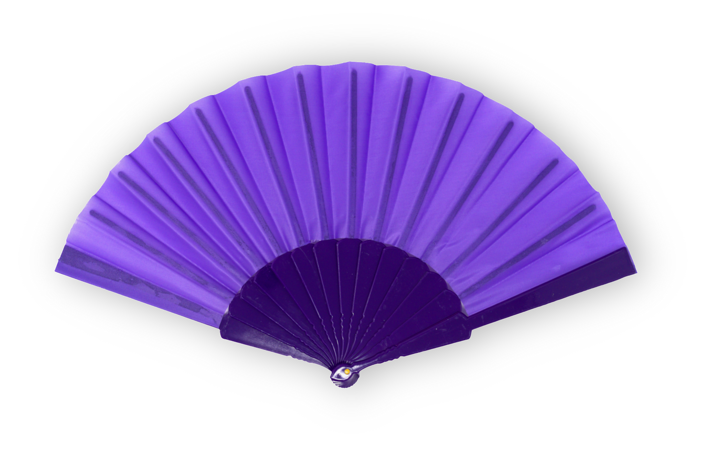 HOME UNIVERSAL Pack 12 Abanicos de Plástico con Empaquetado Individual para Regalar, Abanicos para Bodas, Comuniones, Fiestas y Eventos (Morado_Violeta)