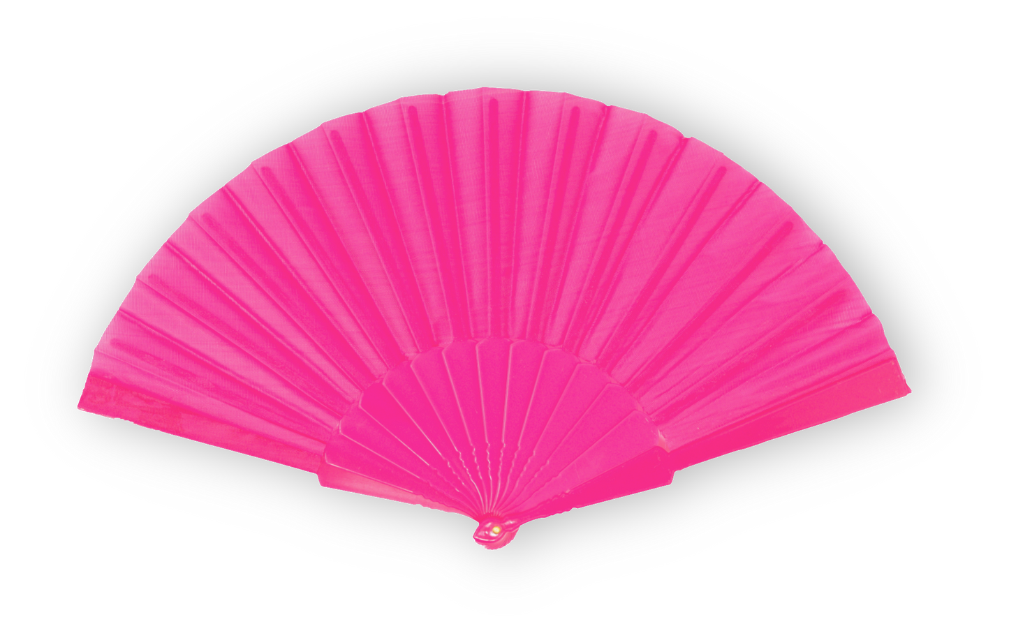 HOME UNIVERSAL Pack 12 Abanicos de Plástico con Empaquetado Individual para Regalar, Abanicos para Bodas, Comuniones, Fiestas y Eventos (Fucsia)