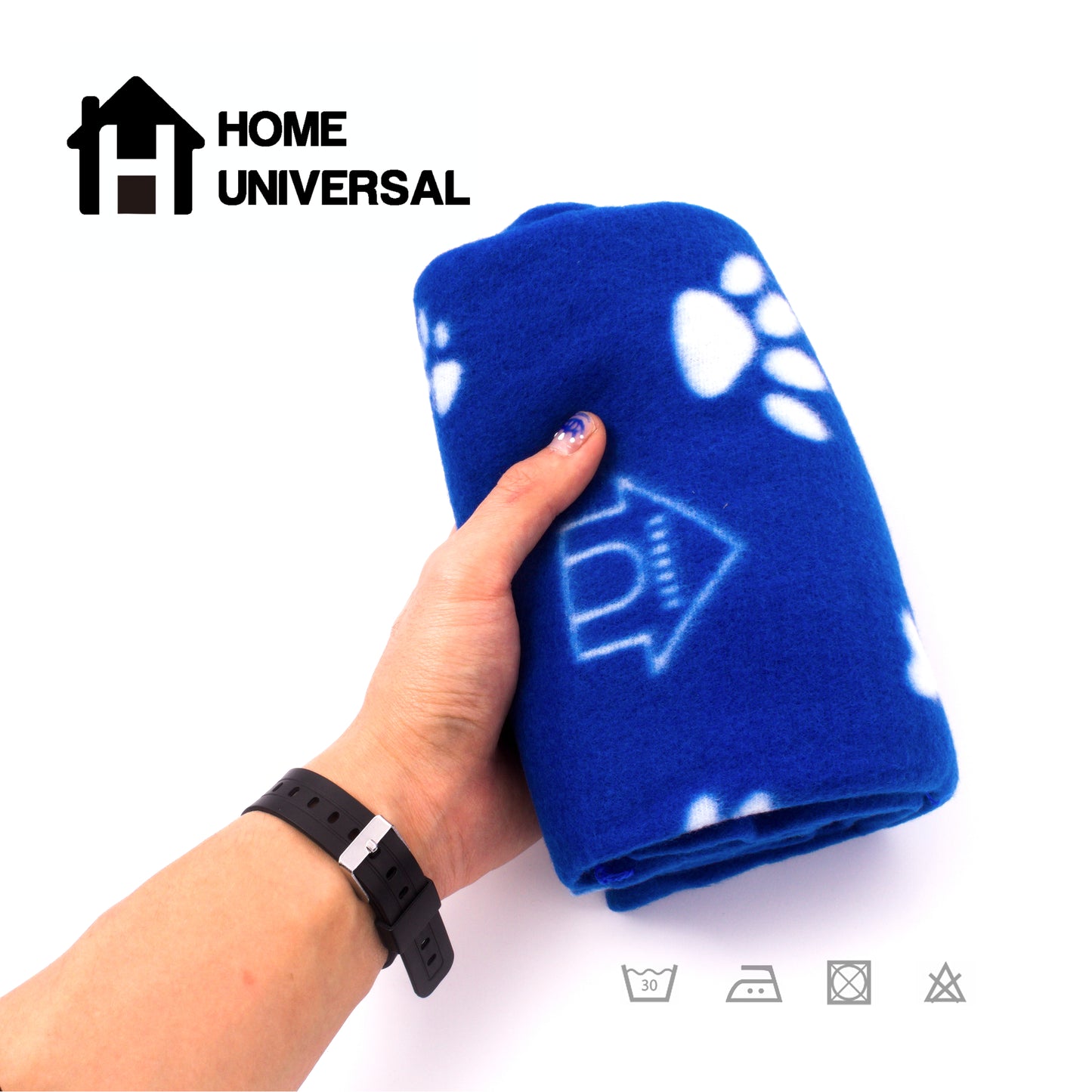 HOME UNIVERSAL | Manta 101*76CM para perros, gatos, hurones, roedores, etc. | Manta invierno para Mascotas (Liso, 12 Unidades)
