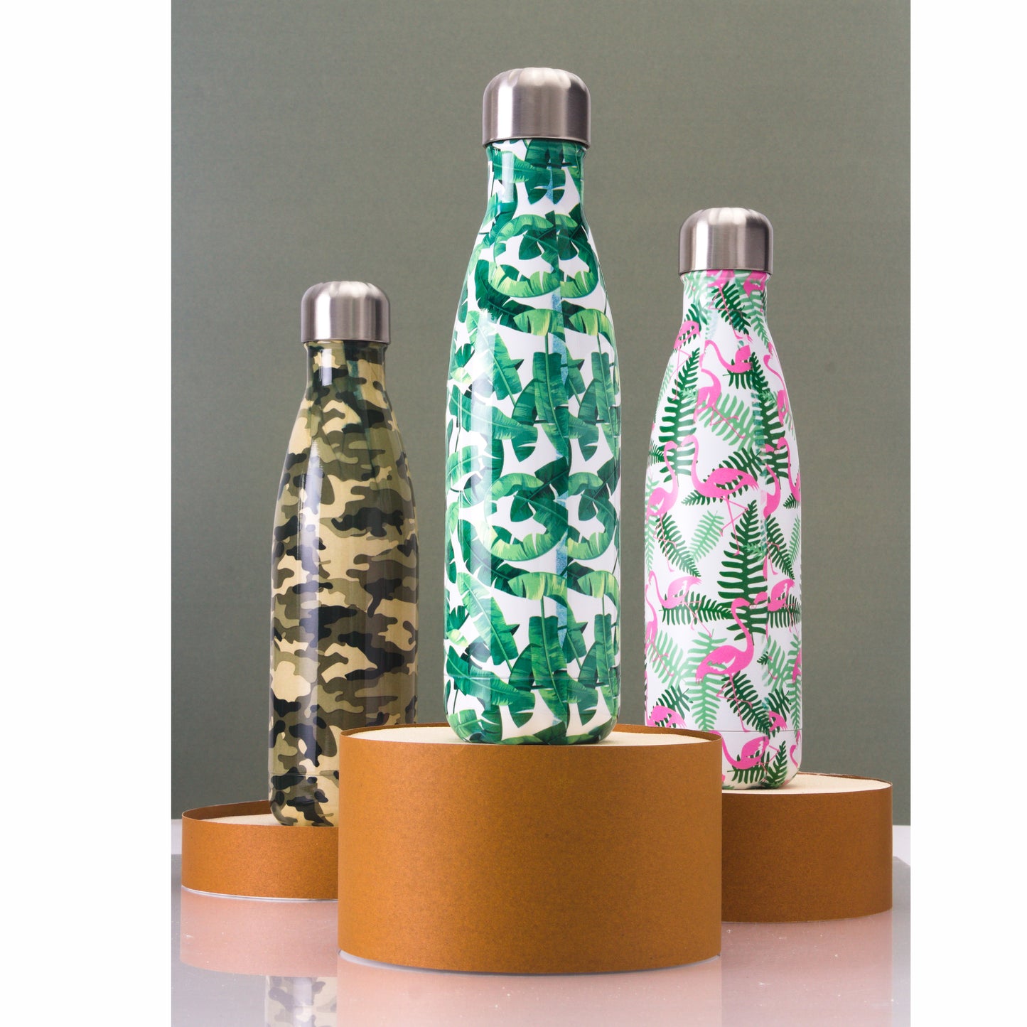 HOME UNIVERSAL | Botella de Agua Térmica | Tecnología 24h Frío/12h Caliente | Tecnología Doble Aislante (Camuflaje Rojo)