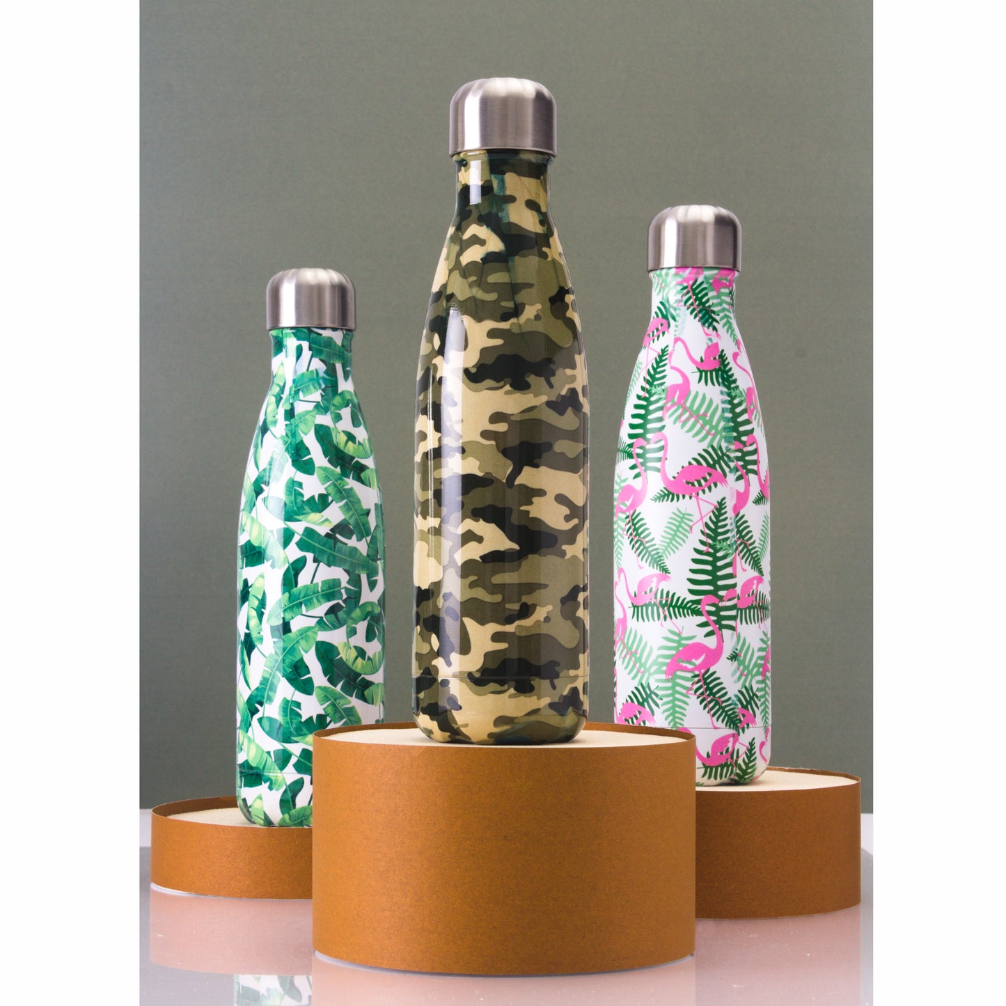 HOME UNIVERSAL | Botella de Agua Térmica | Tecnología 24h Frío/12h Caliente | Tecnología Doble Aislante (Camuflaje)