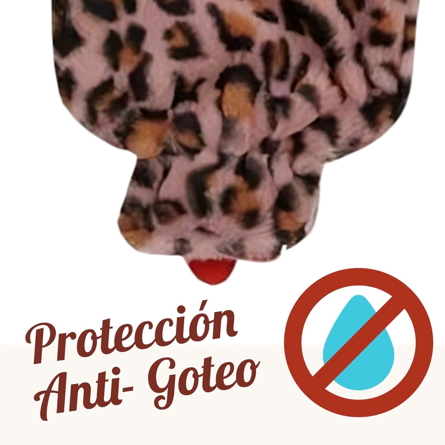 Home Universal | Bolsa de Agua Caliente (Estampado Leopardo Rosa)
