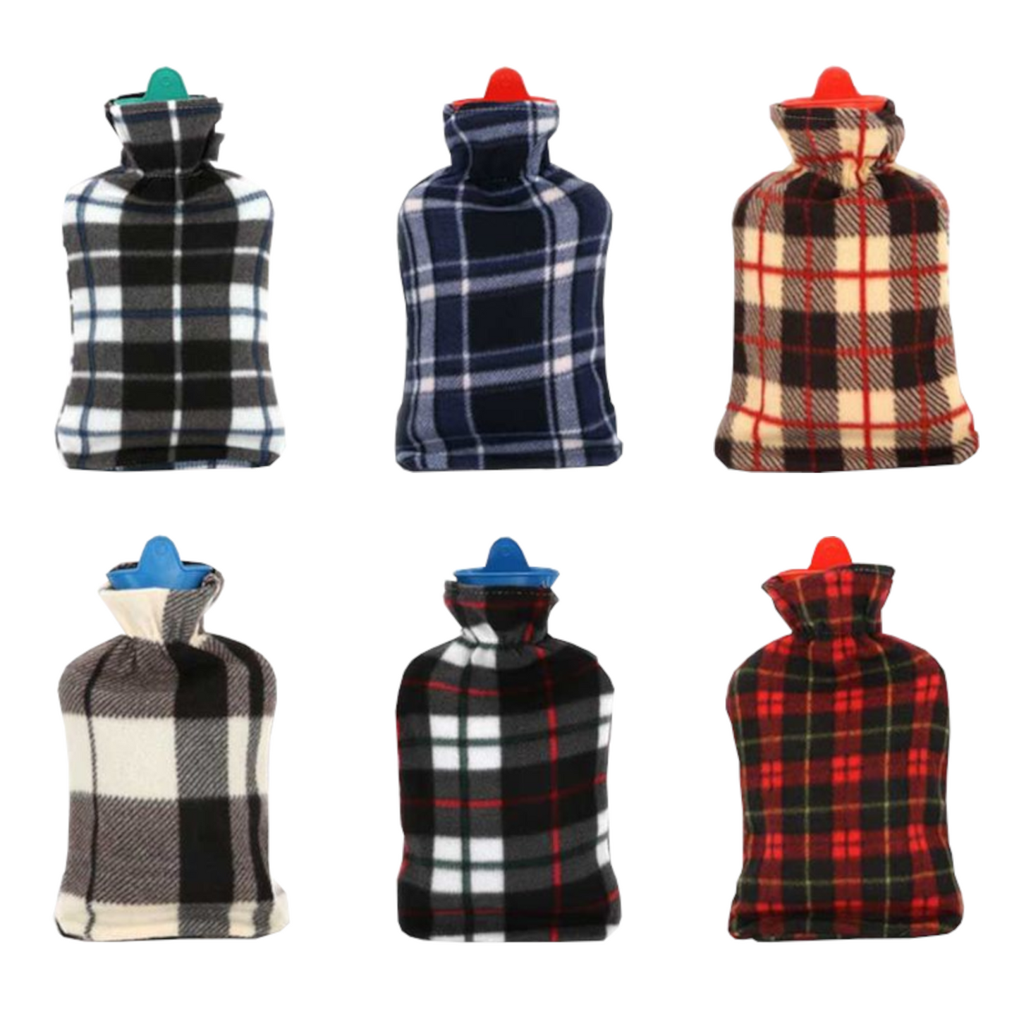 Home Universal | Bolsa de Agua Caliente (Estampado Cuadros Rojo Blanco)