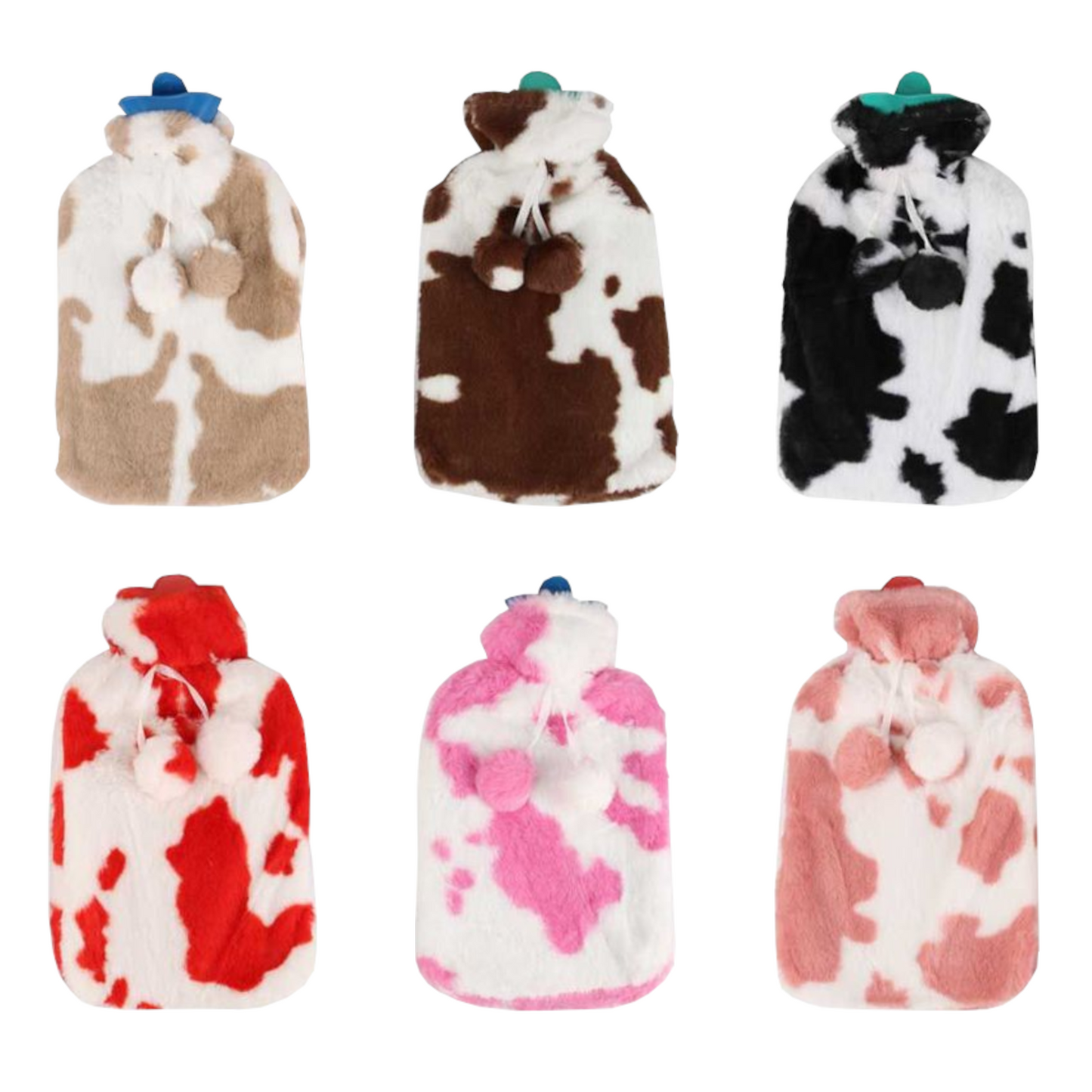 Home Universal | Bolsa de Agua Caliente (Estampado Vaca Rosa)