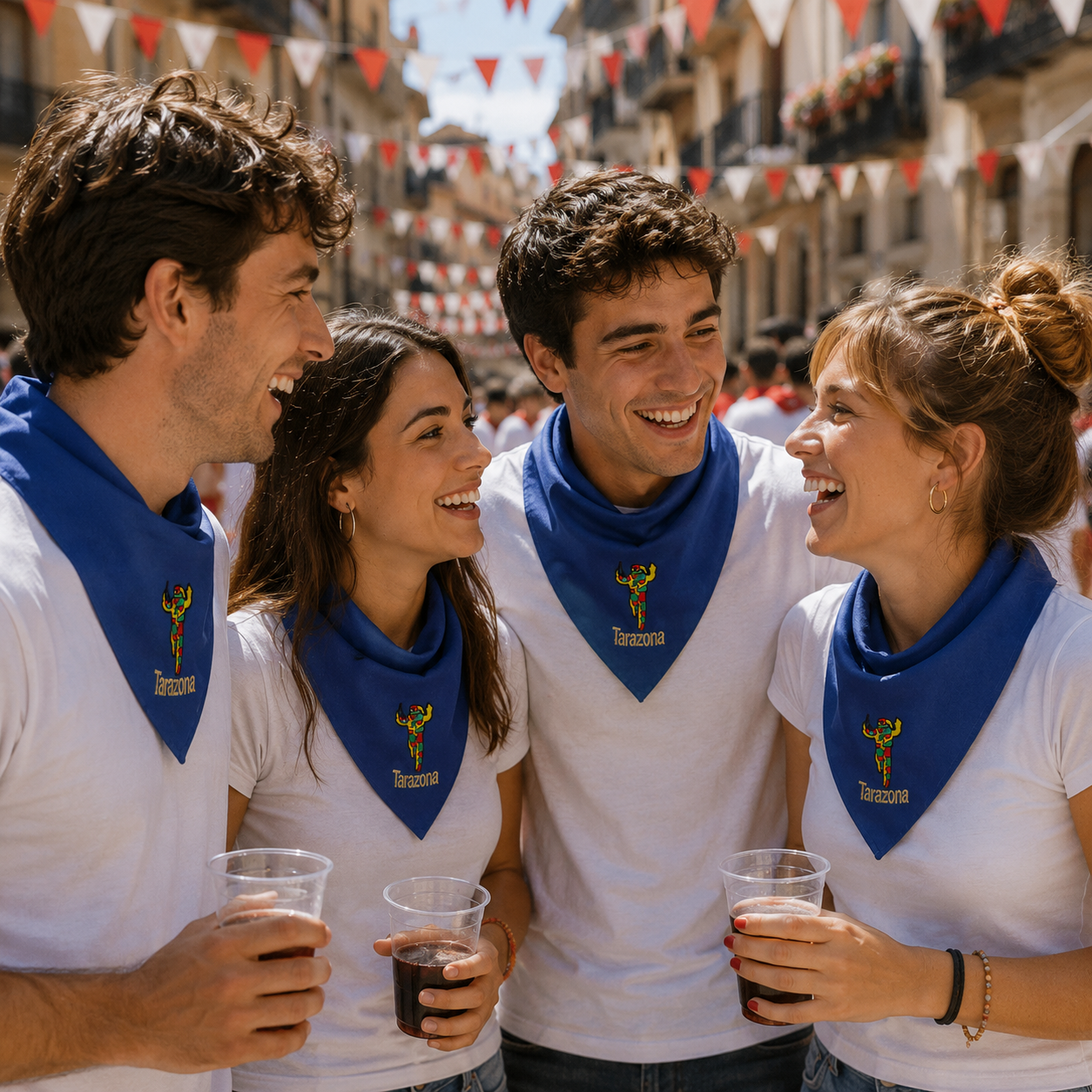Home Universal® Pañuelo de Fiestas 100 × 68 cm, Cipotegato de Tarazona Bordado