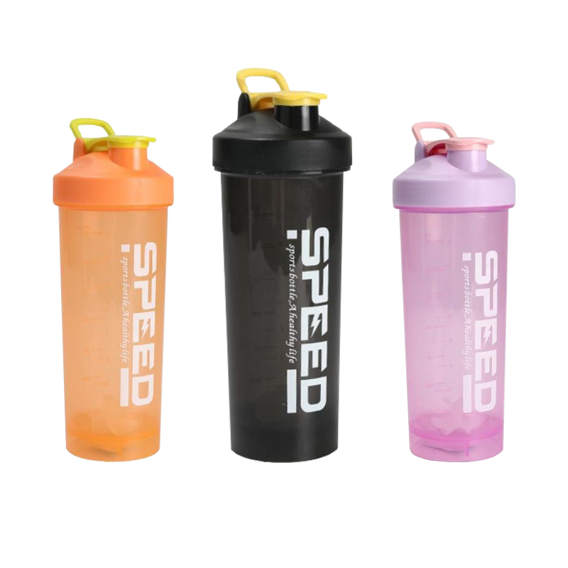 Home Universal®Botella Shaker 800ml con Mixball – Agitadora para Proteínas en Polvo, Sin Fugas, Plástico Resistente con Tapa – Ideal para Fitness, Gimnasio y Deportes