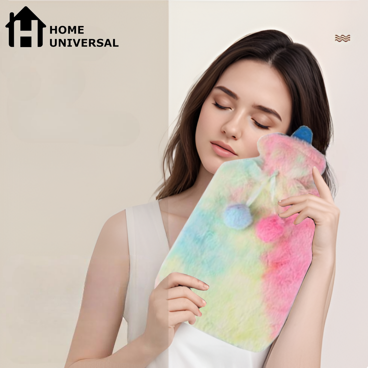 Home Universal | Bolsa de Agua Caliente (Color Mezclado Rosa Claro)