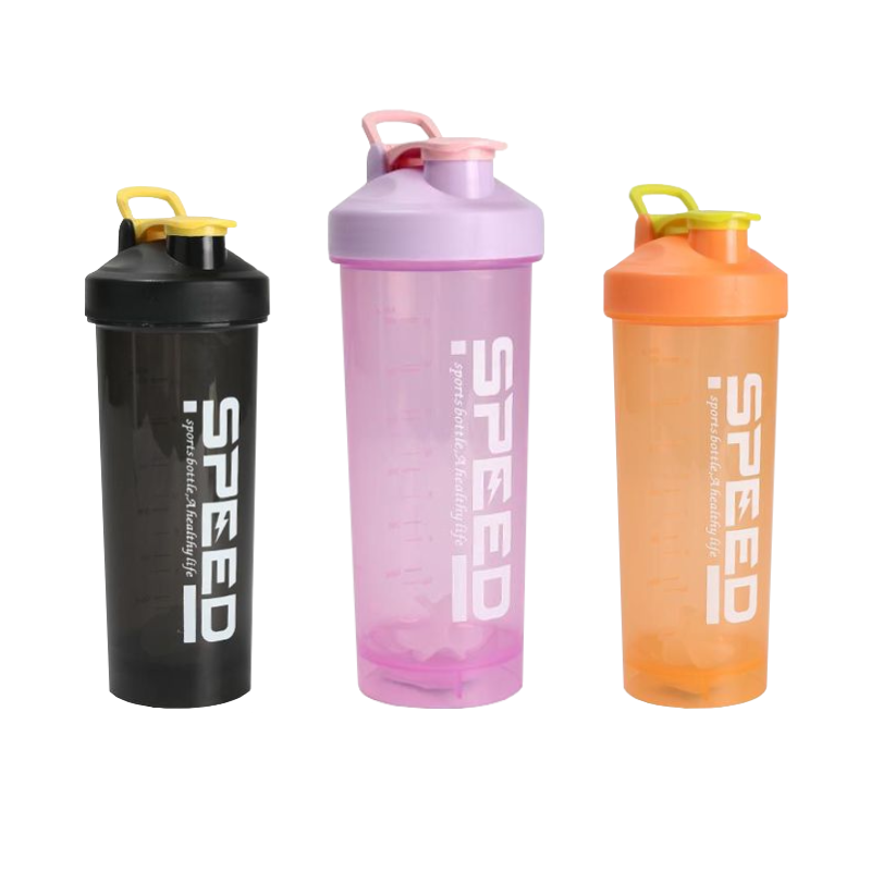 Home Universal®Botella Shaker 800ml con Mixball – Agitadora para Proteínas en Polvo, Sin Fugas, Plástico Resistente con Tapa – Ideal para Fitness, Gimnasio y Deportes