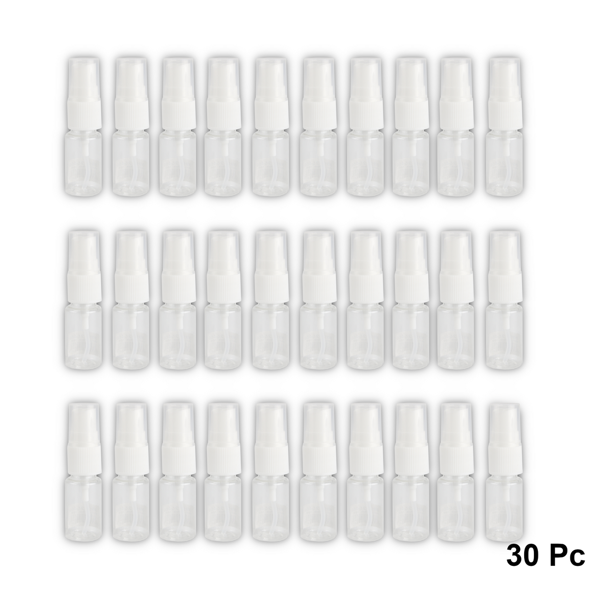Home Universal® Botellas Vacías de Plástico con Pulverizador y Tapa Flip-Top, Reutilizables para Viaje, Cosméticos, Champú, Gel, Loción y Líquidos (30ml, Botella Pulverizadora (30 Uds))