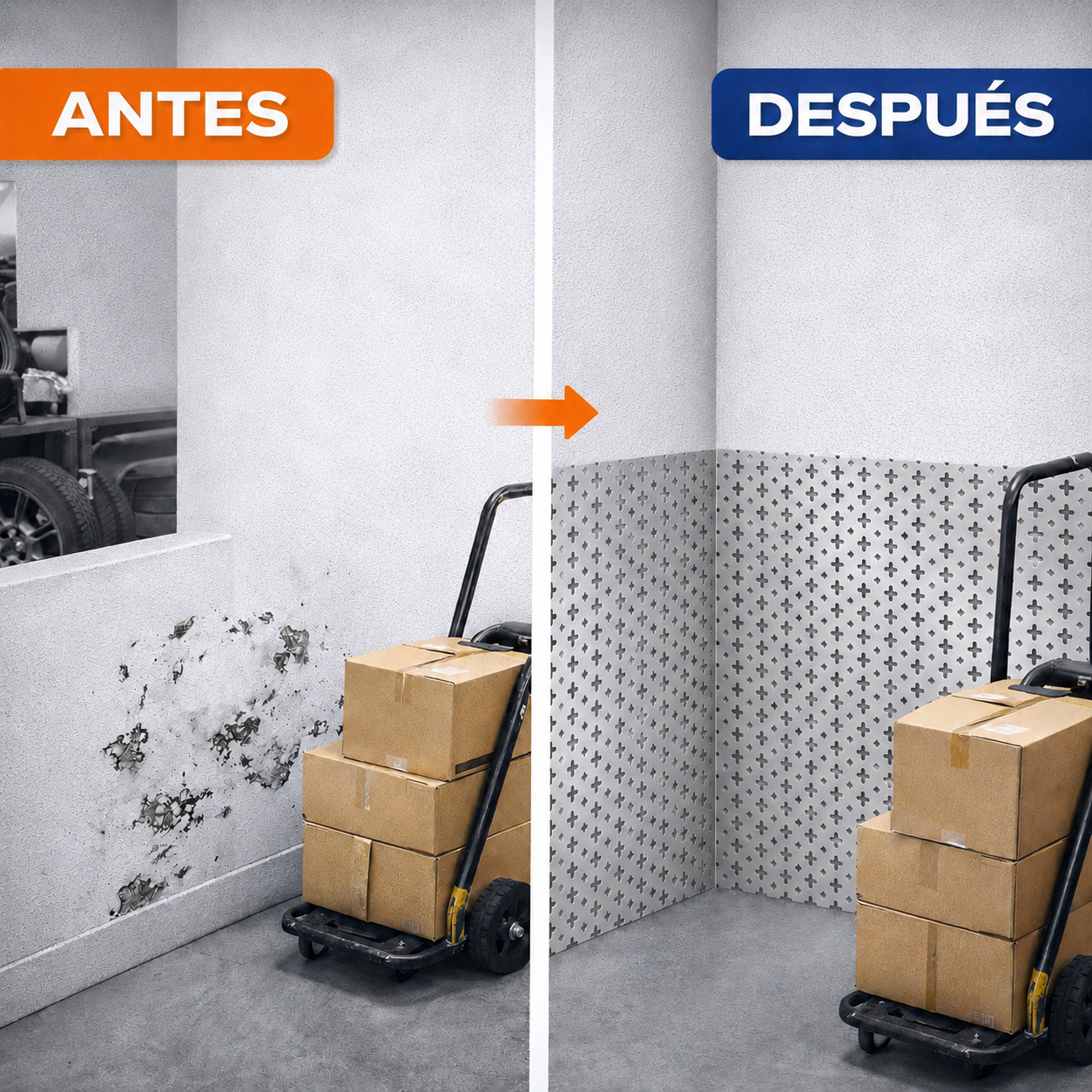 Home Universal® Chapa Acero inoxidable Superficie Liso, Estriada, Perforación Cuadrifolio – Lámina Metálica Resistente Anticorrosión para Bricolaje e Industria-Perforación Cuadrifolio (25X50CM - 1MM)