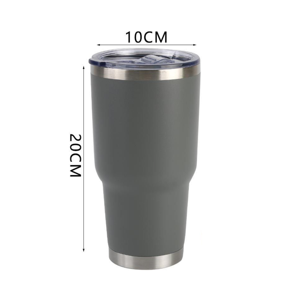 Home Universal ® Termo de Café Acero Inoxidable, Vaso Térmico con Aislamiento, 12h Caliente / 24h Frío, para agua, té caliente y frio (Gris)