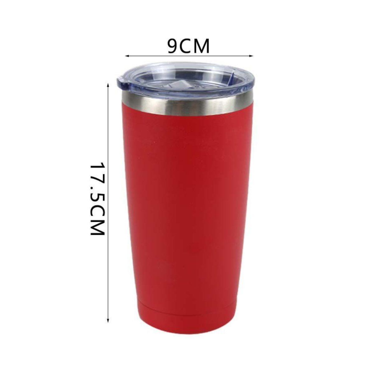 Home Universal ® Termo de Café Acero Inoxidable, Vaso Térmico con Aislamiento, 12h Caliente / 24h Frío, para agua, té caliente y frio (Rojo)