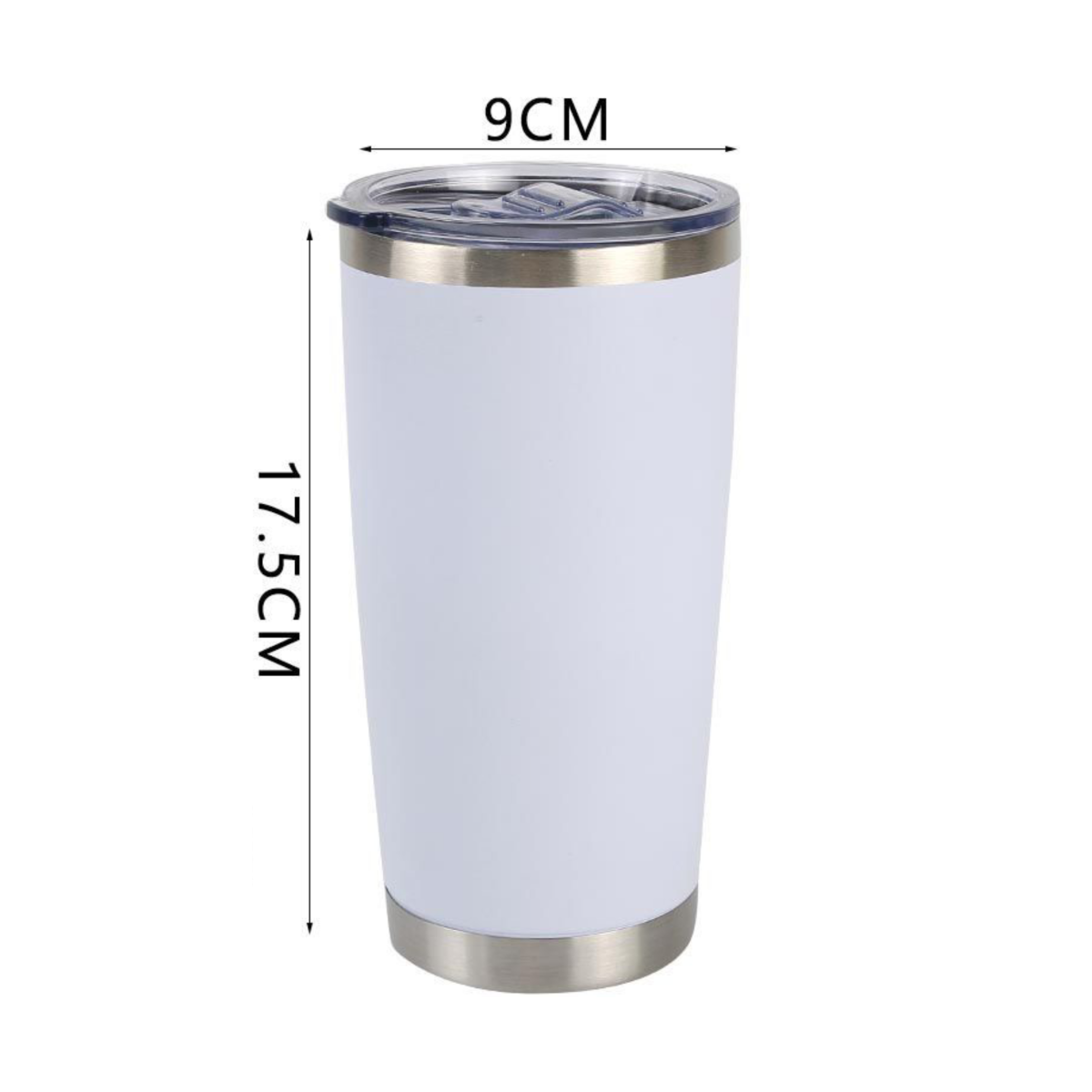 Home Universal ® Termo de Café Acero Inoxidable, Vaso Térmico con Aislamiento, 12h Caliente / 24h Frío, para agua, té caliente y frio (Blanco)