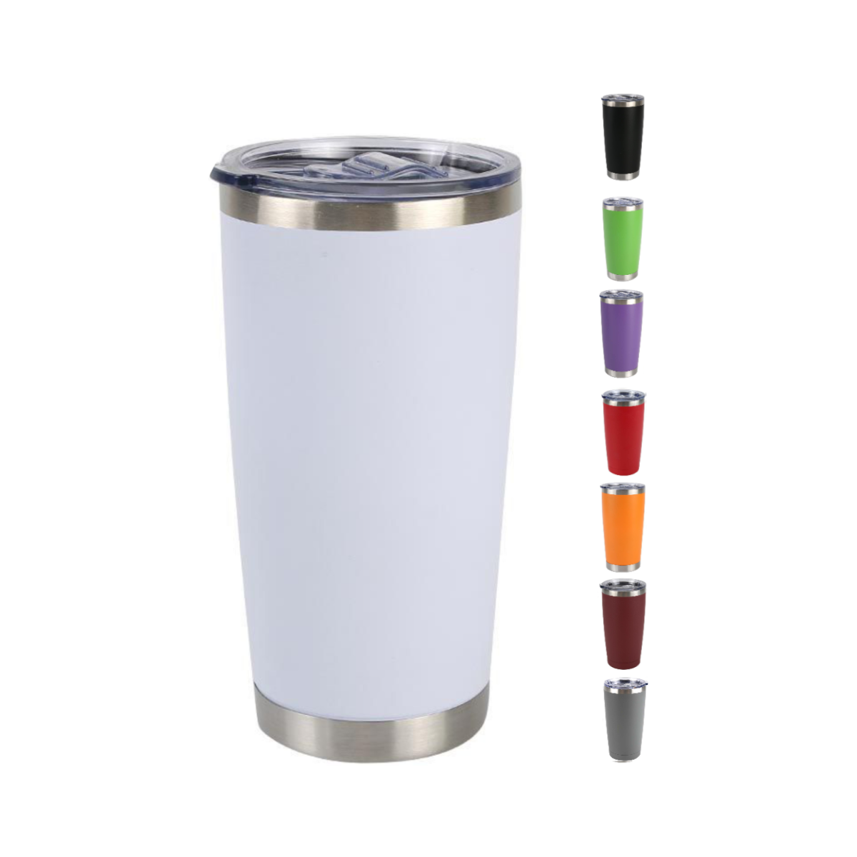 Home Universal ® Termo de Café Acero Inoxidable, Vaso Térmico con Aislamiento, 12h Caliente / 24h Frío, para agua, té caliente y frio (Blanco)