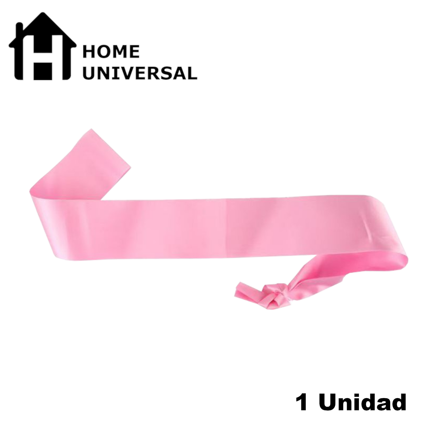 Home Universal® Banda Feliz Cumpleaños – Cinta Decorativa para Fiesta y Photocall, Accesorio para Mujer, Hombre y Niños, Diseño Elegante con Letras Doradas, Ideal para Celebraciones y Sesiones de Fotos (Liso - 1 unidad)