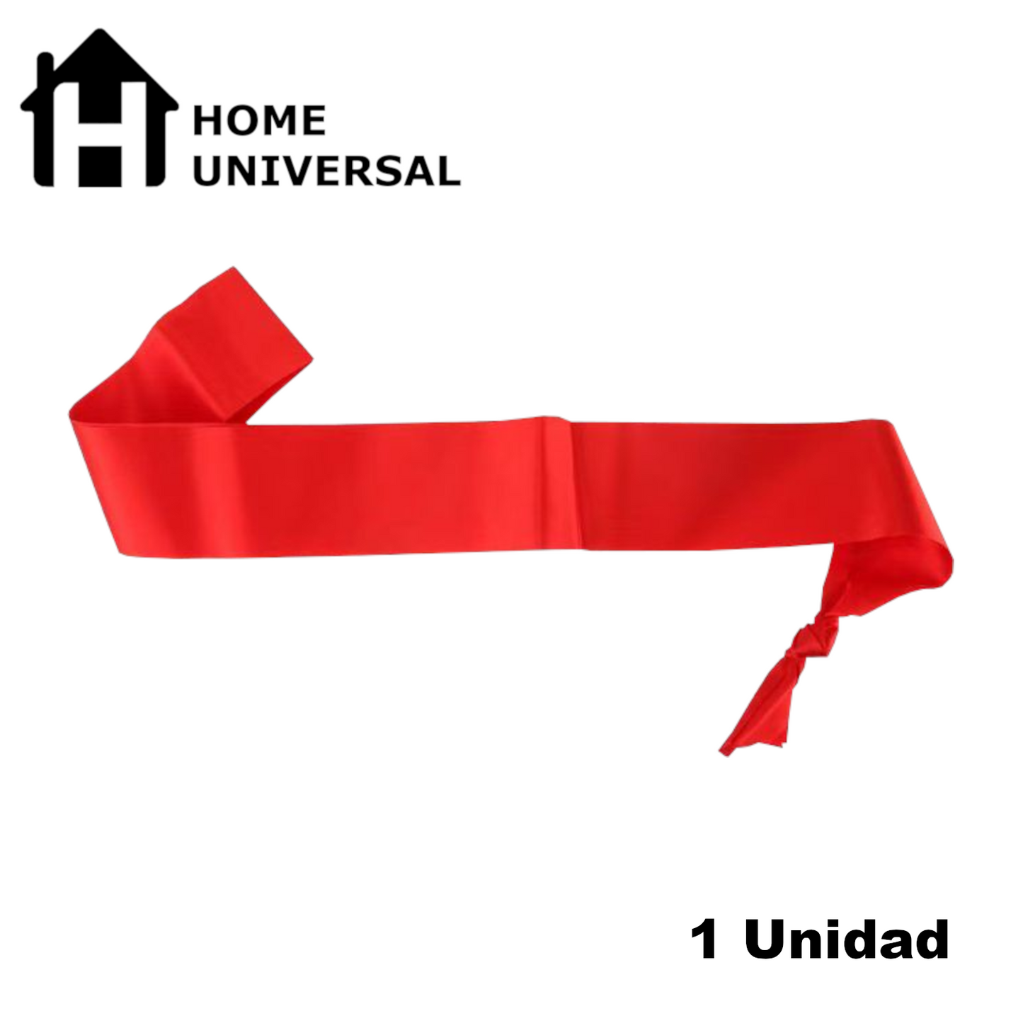Home Universal® Banda Feliz Cumpleaños – Cinta Decorativa para Fiesta y Photocall, Accesorio para Mujer, Hombre y Niños, Diseño Elegante con Letras Doradas, Ideal para Celebraciones y Sesiones de Fotos (Liso - 1 unidad)