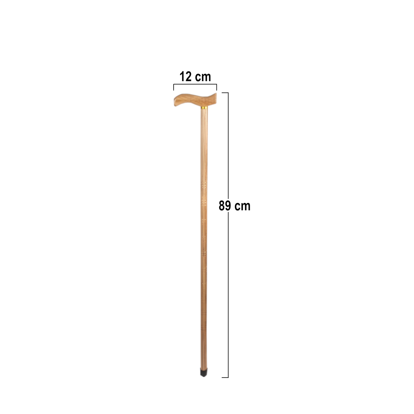 Home Universal Bastón Ergonómico Antideslizante – Madera Clásica – Ligero, Resistente y Extensible – Ideal para Adultos Mayores, Rehabilitación y Seguridad al Caminar (Bastón Derby Claro)