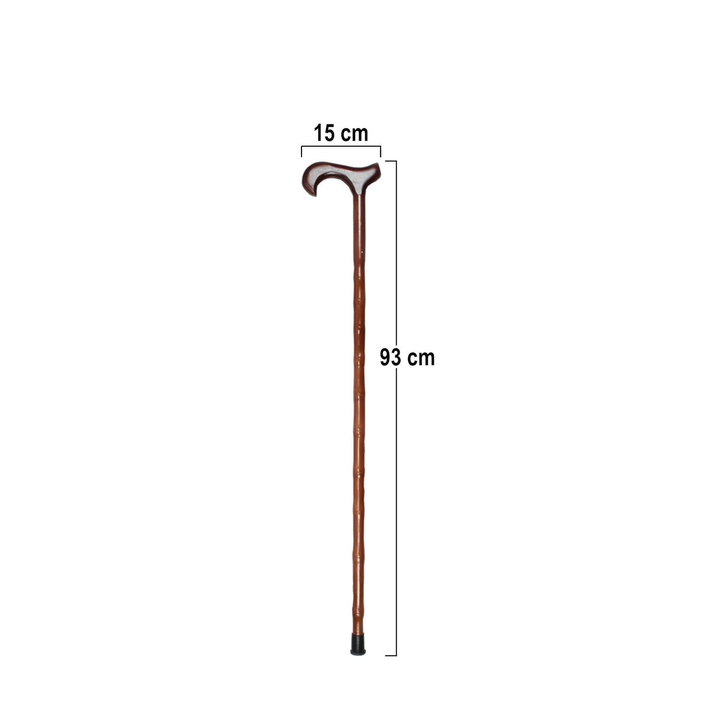 Home Universal® Bastón Ergonómico Antideslizante – Madera Clásica – Ligero, Resistente y Extensible – Ideal para Adultos Mayores, Rehabilitación y Seguridad al Caminar (Bastón Derby Caoba)