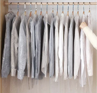 Home Universal Paquete de 24 fundas para ropa, fundas tipo tintorería con protección contra rayos UV y polvo (Mix Fundas de Tintoreria) (2 Pcs 60x90cm, 2 Pcs 60x137cm)