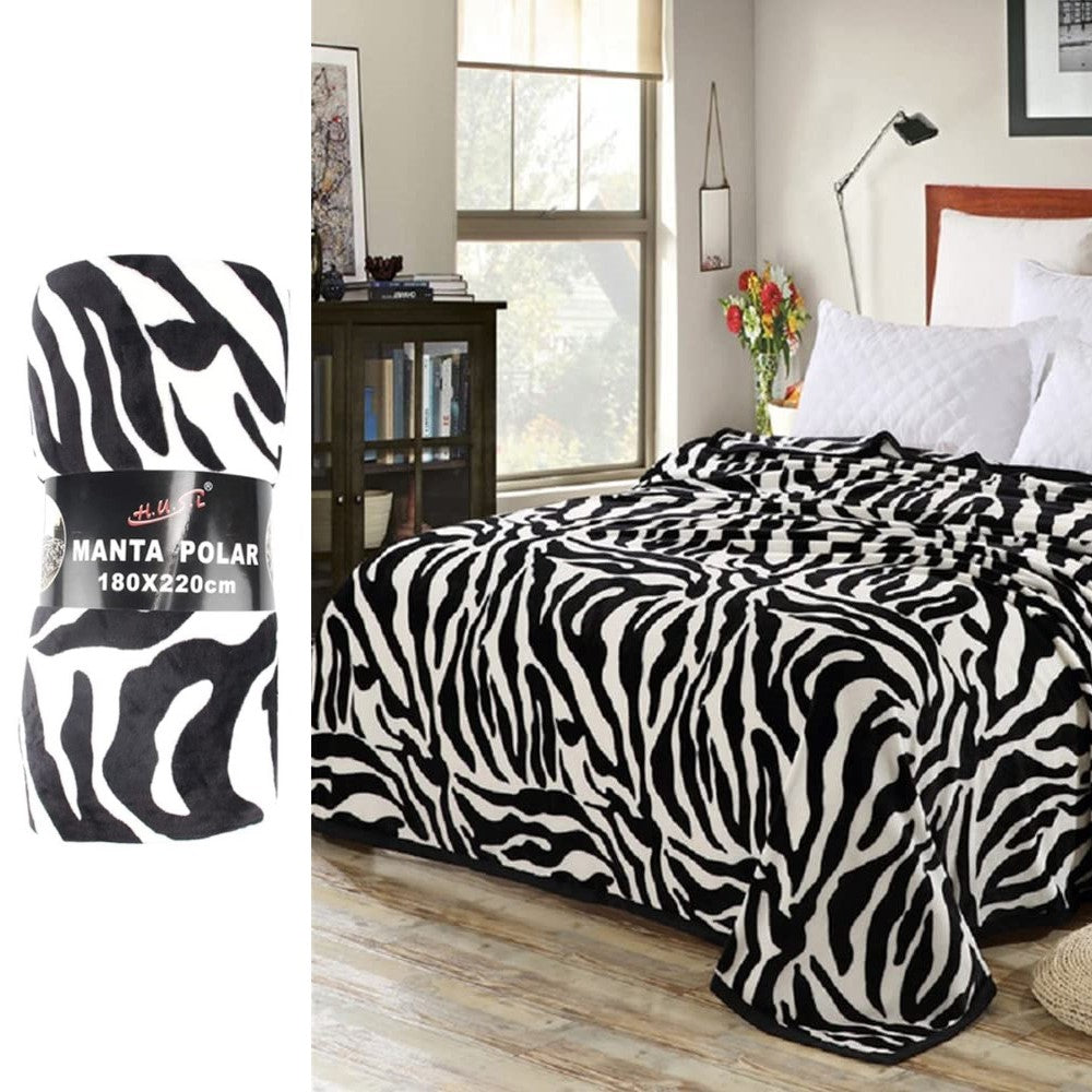 Home UNIVERSAL | Manta Terciopelo Extrasuave 240x220CM | 100% Poliéster (CEBRA)