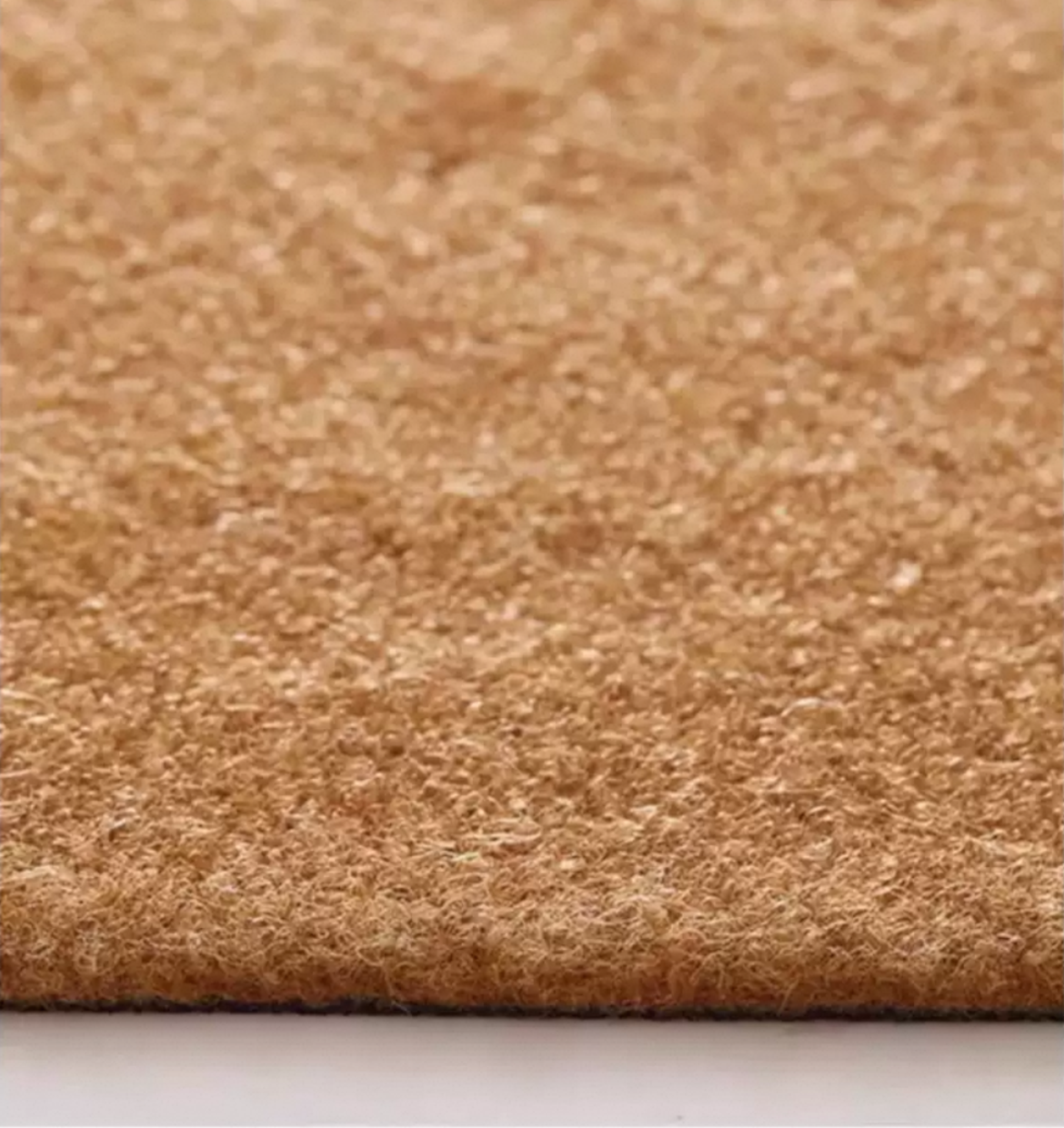 HOME UNIVERSAL | Felpudos de Fibra de Coco con Base Antideslizante 60x40x1.5CM (Plumas_Nuevo_PVC)