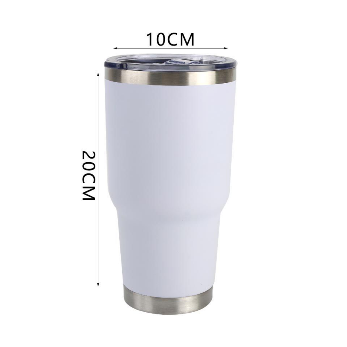 Home Universal ® Termo de Café Acero Inoxidable, Vaso Térmico con Aislamiento, 12h Caliente / 24h Frío, para agua, té caliente y frio (Blanco)