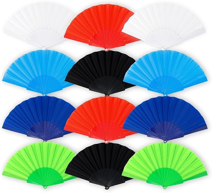ABANICOS PLASTICO 23 CM, ABANICOS PARA EVENTOS, DETALLES PARA LOS INVITADOS, REGALOS DE BODA, FIESTAS, COMUNIÓN O BAUTIZO