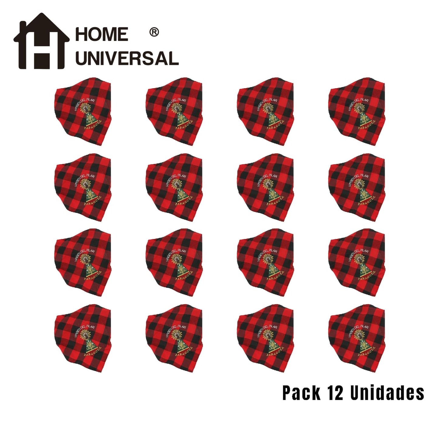 Pack 12 Cachirulos Aragoneses 95cm, Pañuelos Fiestas del Pilar, Zorongos zaragozanos