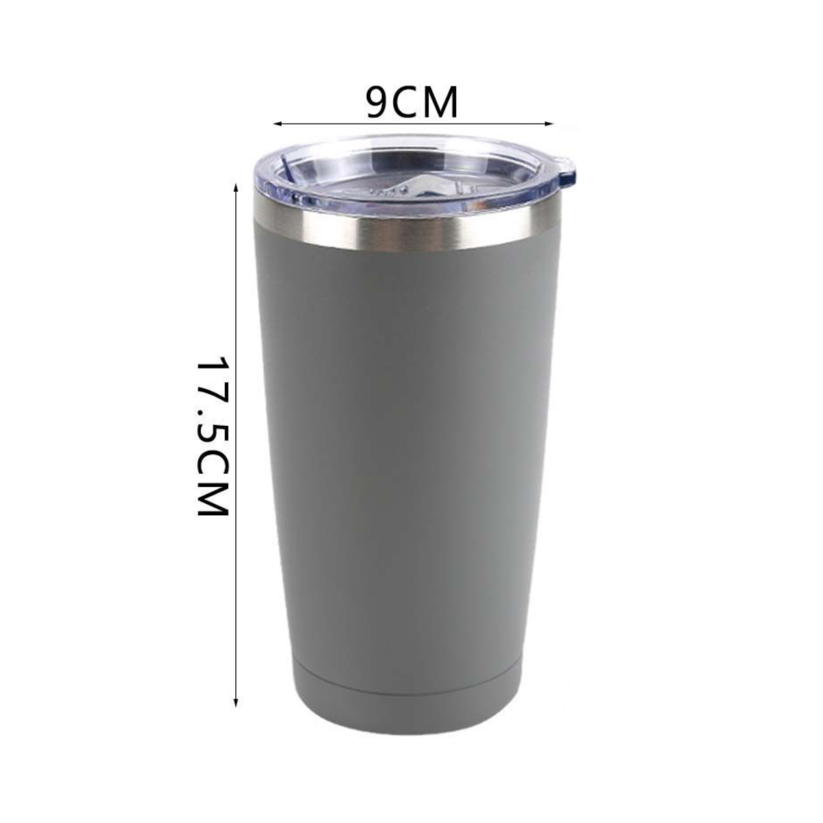 Home Universal ® Termo de Café Acero Inoxidable, Vaso Térmico con Aislamiento, 12h Caliente / 24h Frío, para agua, té caliente y frio (Gris)