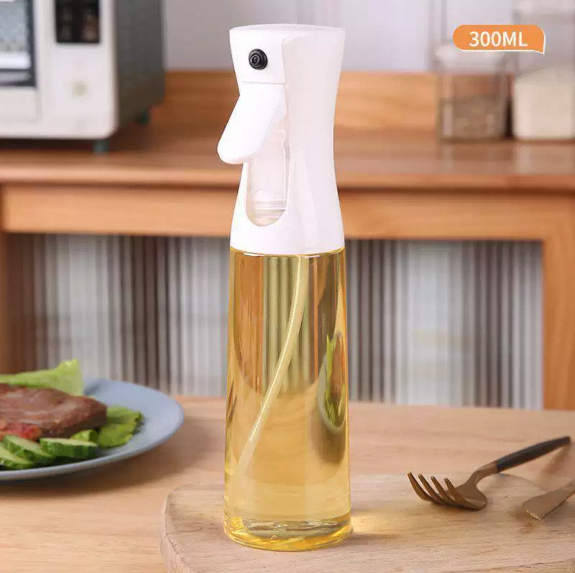 Home Universal 2 Piezas Pulverizadores Aceite Spray 300ml para cocina, freidora de aire, aceitera Spray Reutilizable