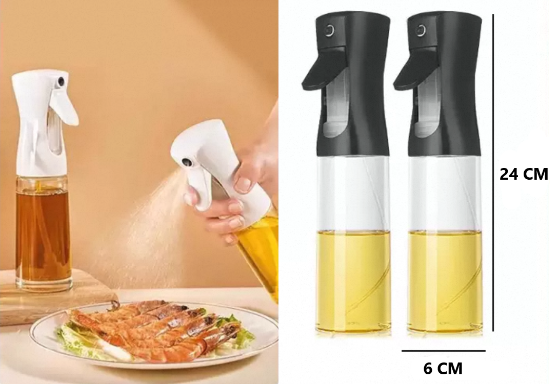 Home Universal 2 Piezas Pulverizadores Aceite Spray 300ml para cocina, freidora de aire, aceitera Spray Reutilizable