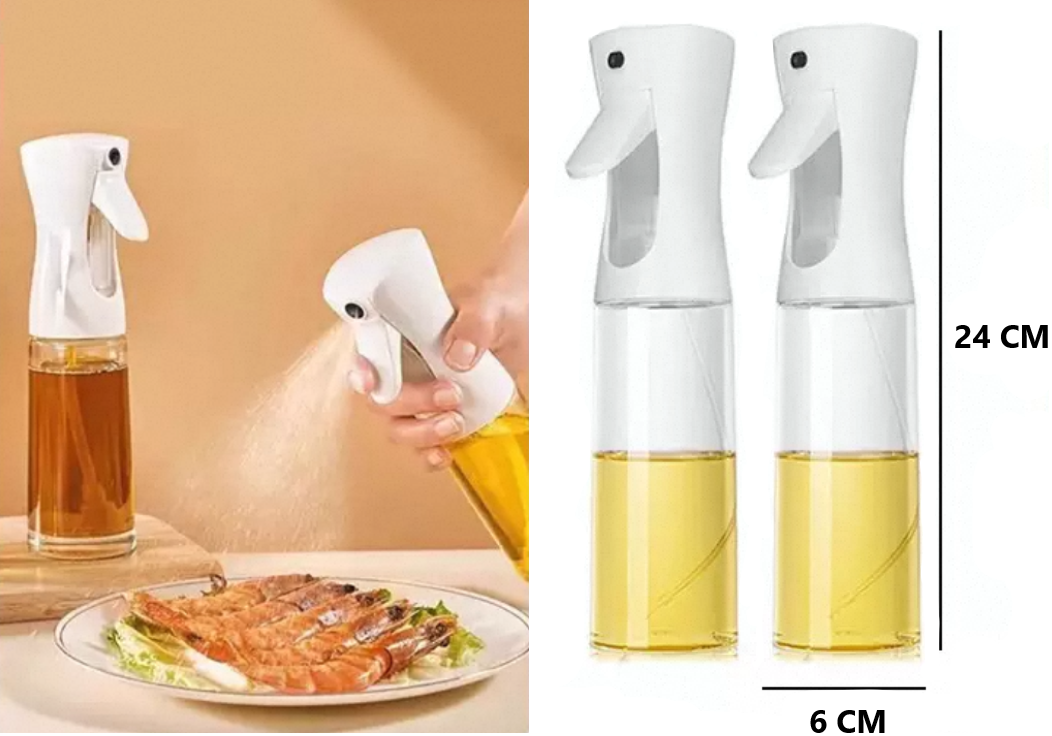 Home Universal 2 Piezas Pulverizadores Aceite Spray 300ml para cocina, freidora de aire, aceitera Spray Reutilizable
