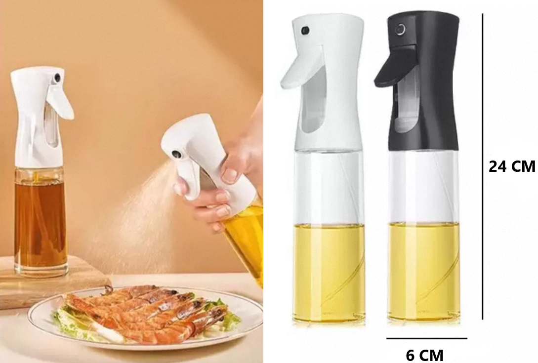 Home Universal 2 Piezas Pulverizadores Aceite Spray 300ml para cocina, freidora de aire, aceitera Spray Reutilizable