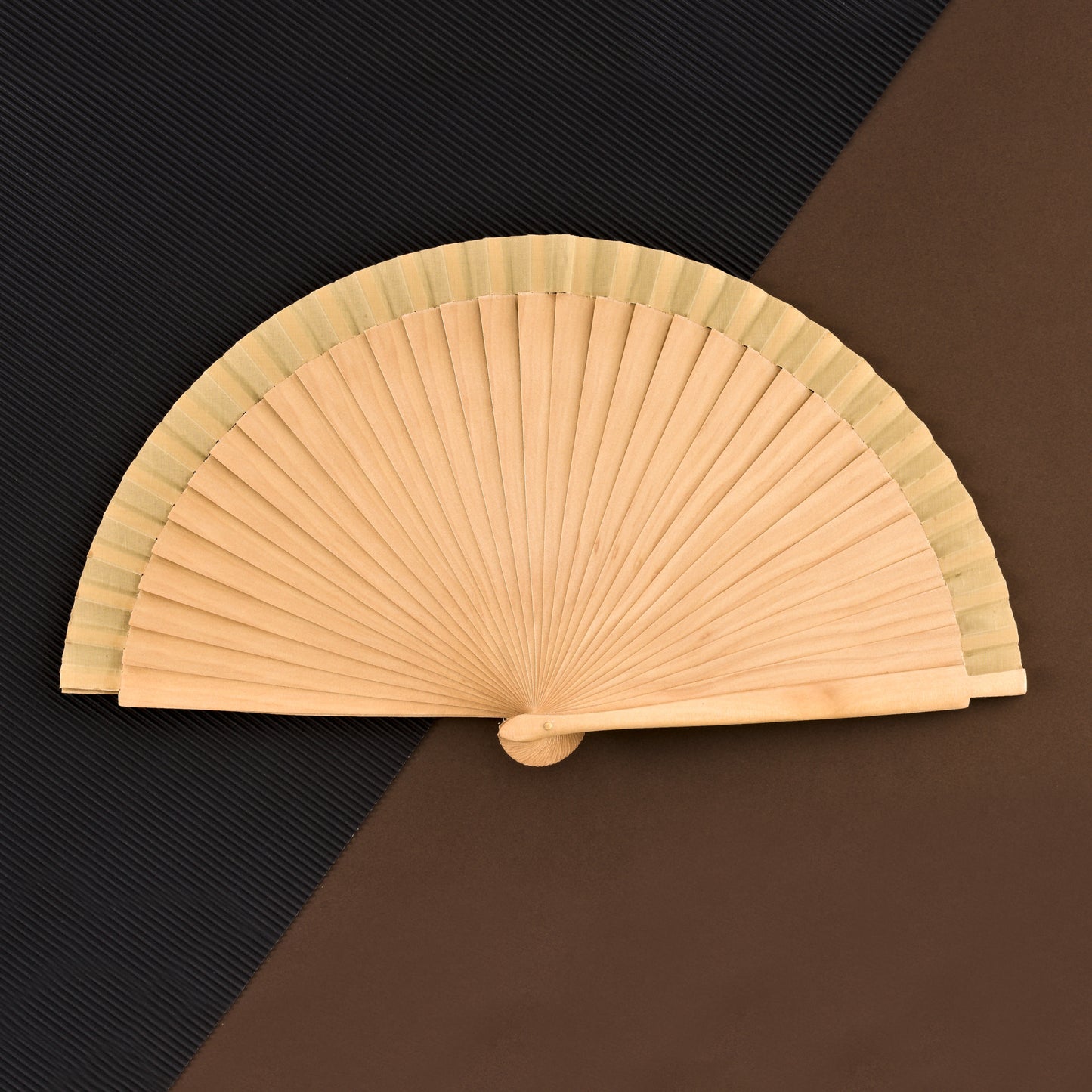 HOME UNIVERSAL Abanicos Madera Liso 23CM, Detalles para los Invitados, Regalos de Boda, Fiesta, Comunión o Bautizo (23cm_Natural)