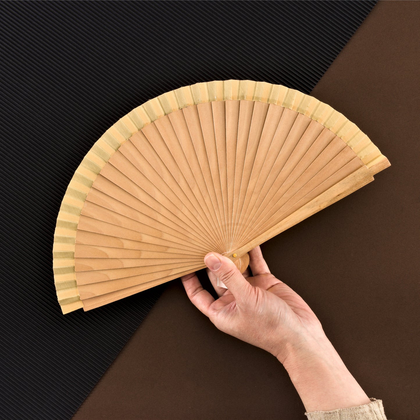 HOME UNIVERSAL Abanicos Madera Liso 19CM, Detalles para los Invitados, Regalos de Boda, Fiesta, Comunión o Bautizo (19cm_Multicolor)