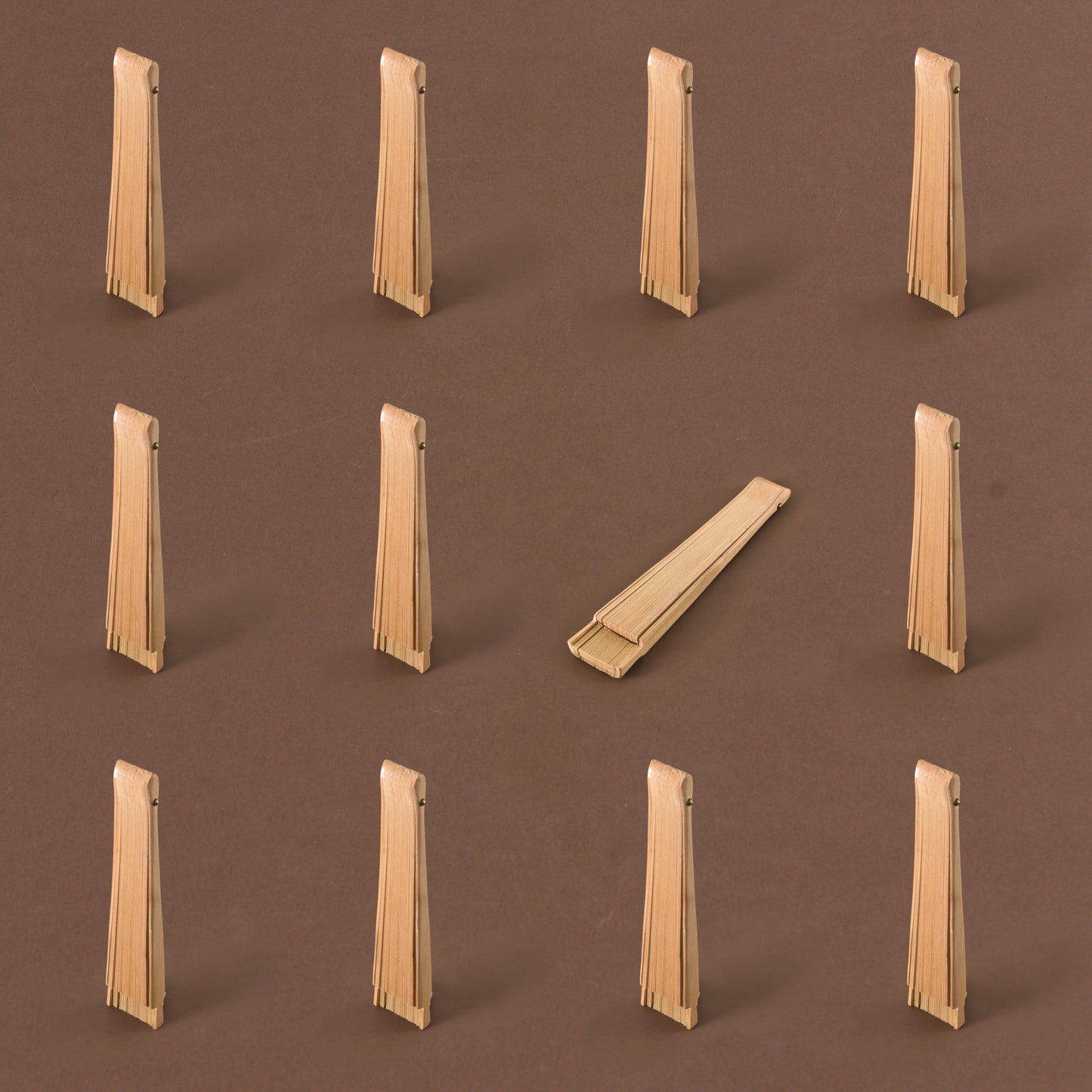 HOME UNIVERSAL Abanicos Madera Liso 23CM, Detalles para los Invitados, Regalos de Boda, Fiesta, Comunión o Bautizo (23cm_Natural)