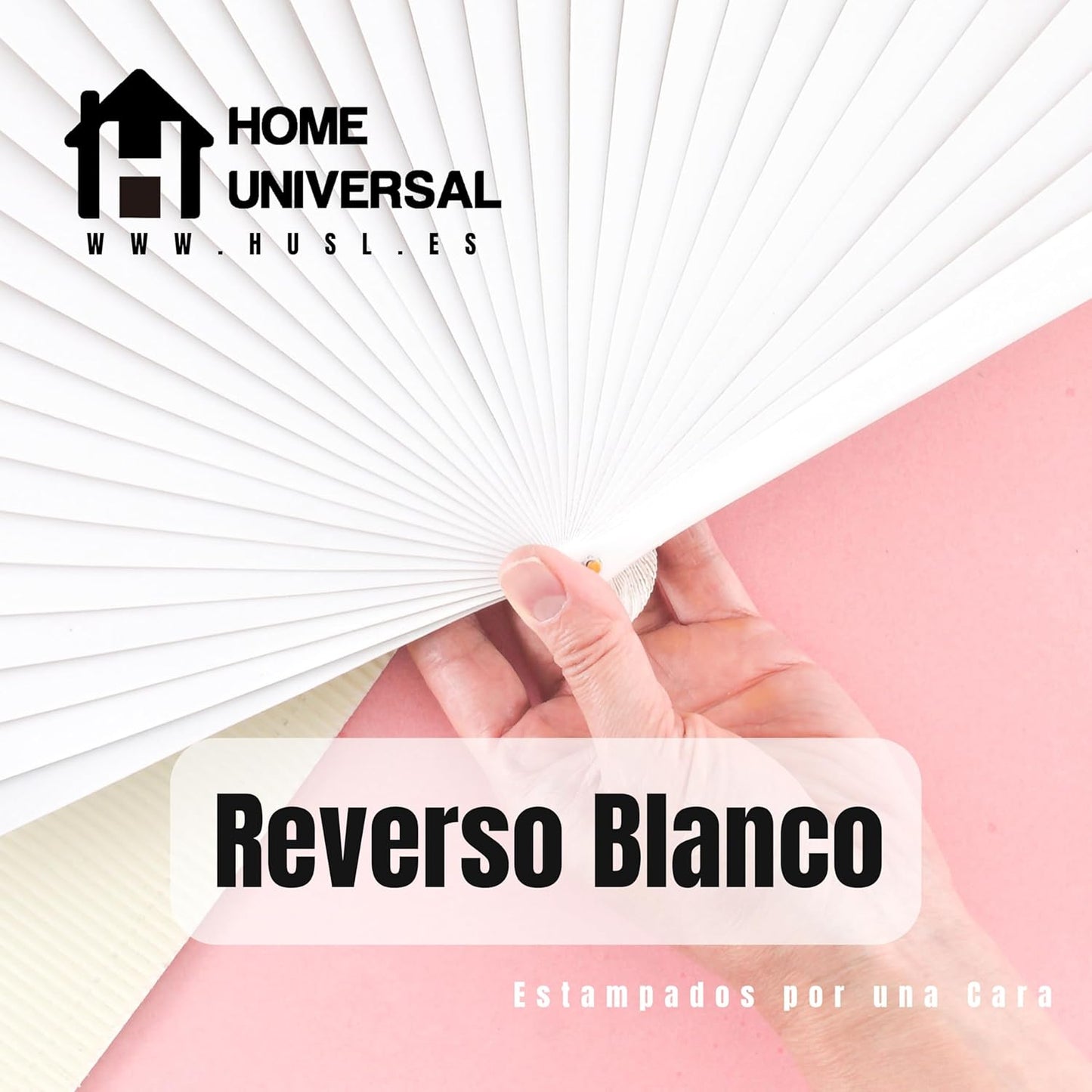 Home Universal ® Pack 12 Unidades ABANICOS Madera 23CM Pintado UNA Cara, Detalles para LOS Invitados, Regalos DE Boda, Fiestas, COMUNIÓN O Bautizo, Abanico Artesanal Pintado A Mano (Floral Bicolor)