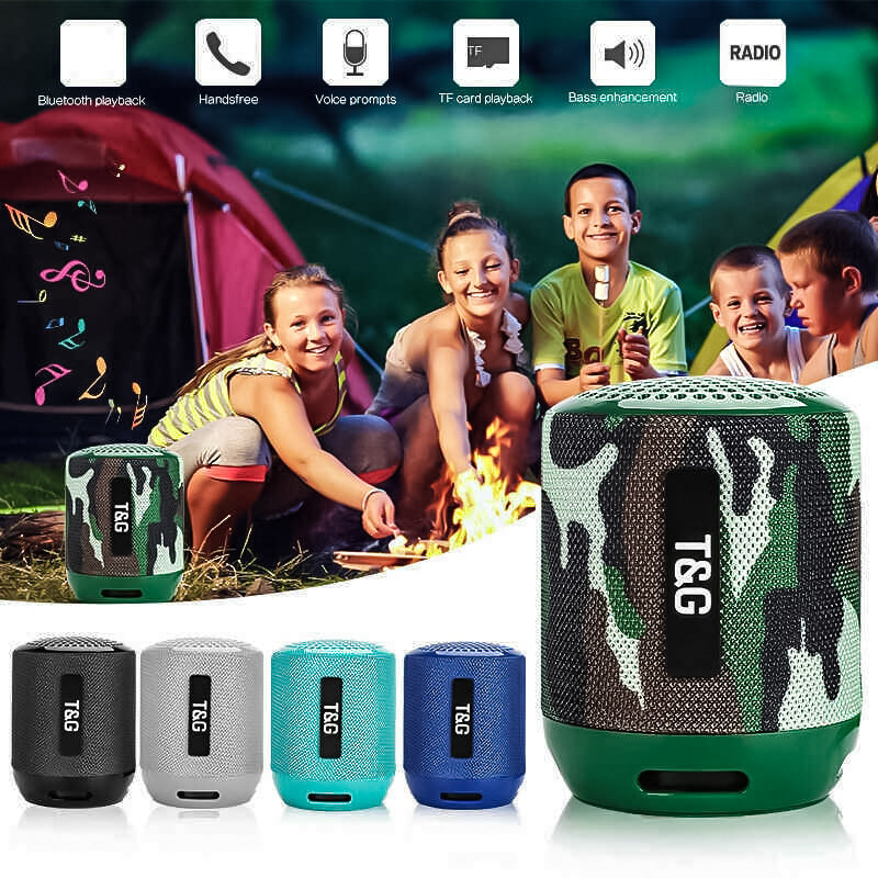 TG-129 Altavoz Bluetooth, Altavoz Portátil Inalámbrico, Para Casa/Oficina/Al Aire Libre, Altavoz Con Radio, Mano Libre, USB, TF