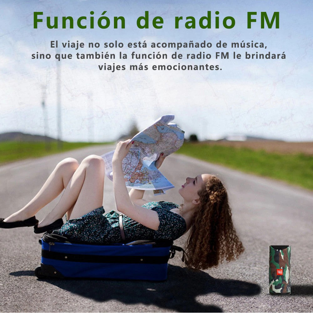 Altavoz PORTATIL Estéreo 3.0+EDR Speaker TG113 Bluetooth Reproductor MP3 FM USB Micro SD