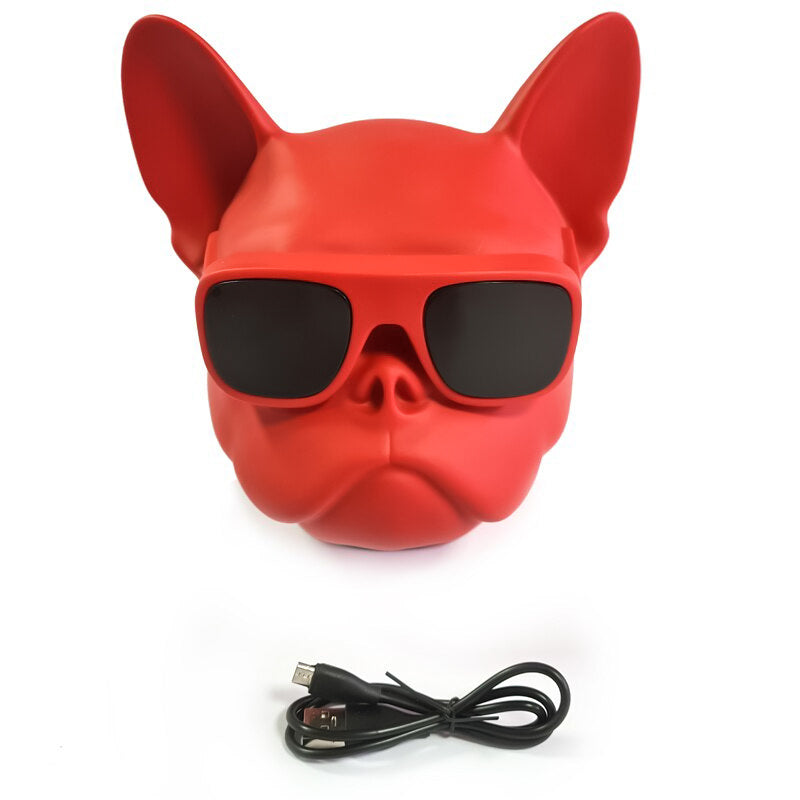 Altavoz Bluetooth 5.0 CH-M16 Con Forma De Bulldog, Altavoz Pequeño, Para Casa/Oficina/Al Aire Libre, Altavoz Con Radio, USB, TF