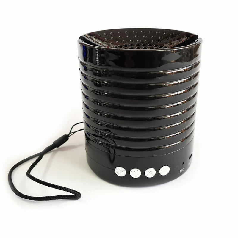 YST-910 Altavoz bluetooth, altavoz pequeño portátil, con cuerda, para casa/oficina/al aire libre, mano libre/radio FM/TF/USB/AUX