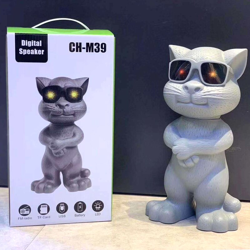 Altavoz Bluetooth CH-M39 Con Forma De Gato, Altavoz Pequeño, Para Casa/Al Aire Libre, Altavoz Con Radio,USB,TF