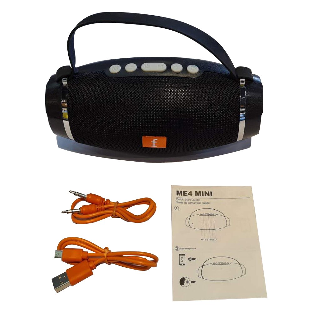 Altavoz inalámbrico portátil con Bluetooth, Batería de gran capacidad, con función de Radio FM, AUX y Pen-drive, con sonido de calidad