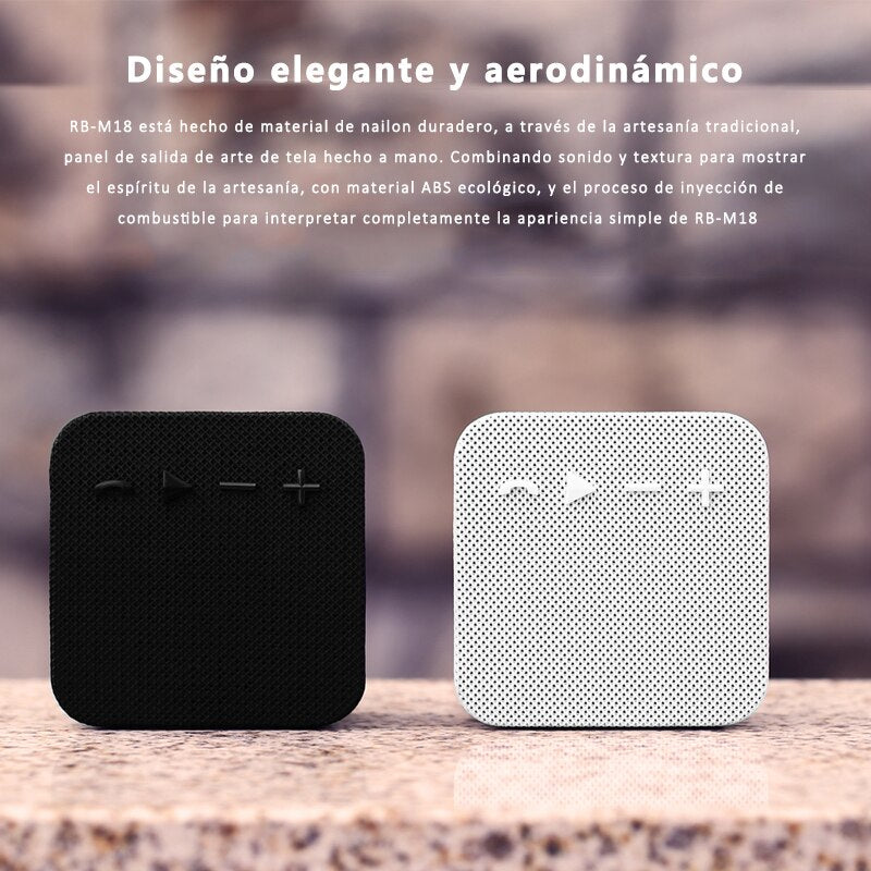 Altavoz Bluetooth de REMAX RB-M18, Mini Altavoz Portátil, Mano Libre Puerto Para AUX, Para Casa/Oficina/Al Aire Libre