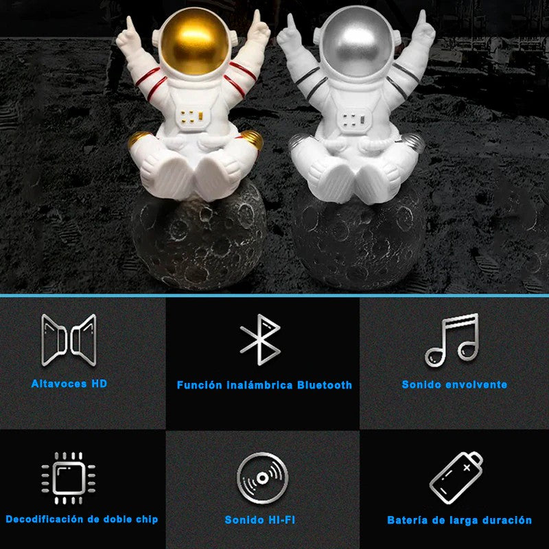 Altavoz Bluetooth Y-388 Inalámbrico Cute Astronaut con Radio FM, para Viaje/Hogar/Oficina, el Altavoz también puede ser un Reproductor de Música con USB/tarjeta TF