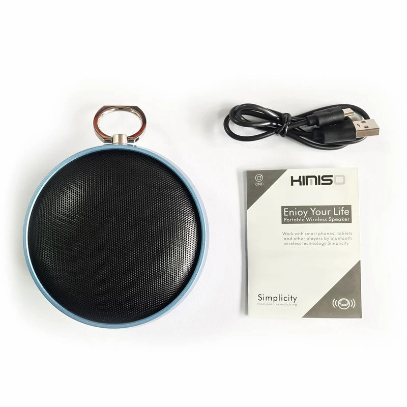 Altavoz Bluetooth KMS-602, Mini Altavoz De Bolsillo, Con Soporte De Anillo, Para Casa/Oficina/Al Aire Libre,Tarjeta TF,Radio FM