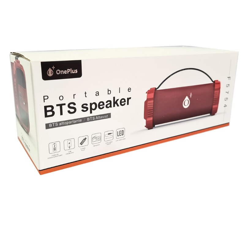 Altavoz Bluetooth F5754, Altavoz Portátil Inalámbrico, Para Casa/Oficina/Al Aire Libre, Altavoz Con Radio, USB, TF