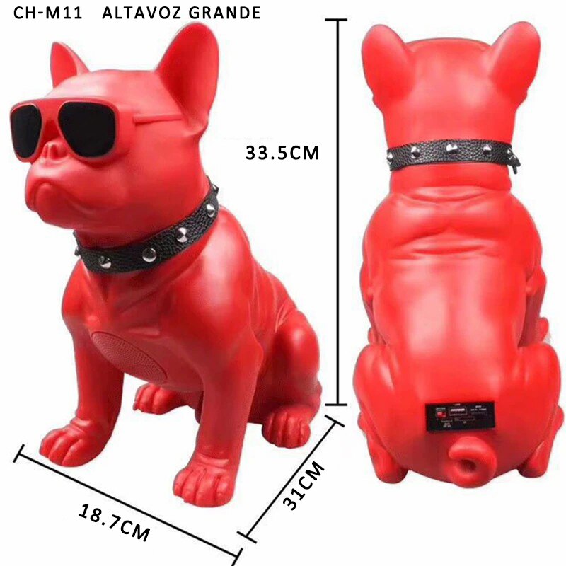 Altavoz Bluetooth CH-M11 Con Forma De Bulldog, Altavoz Grande, Para Casa/Oficina, Altavoz Con Radio FM, USB, TF