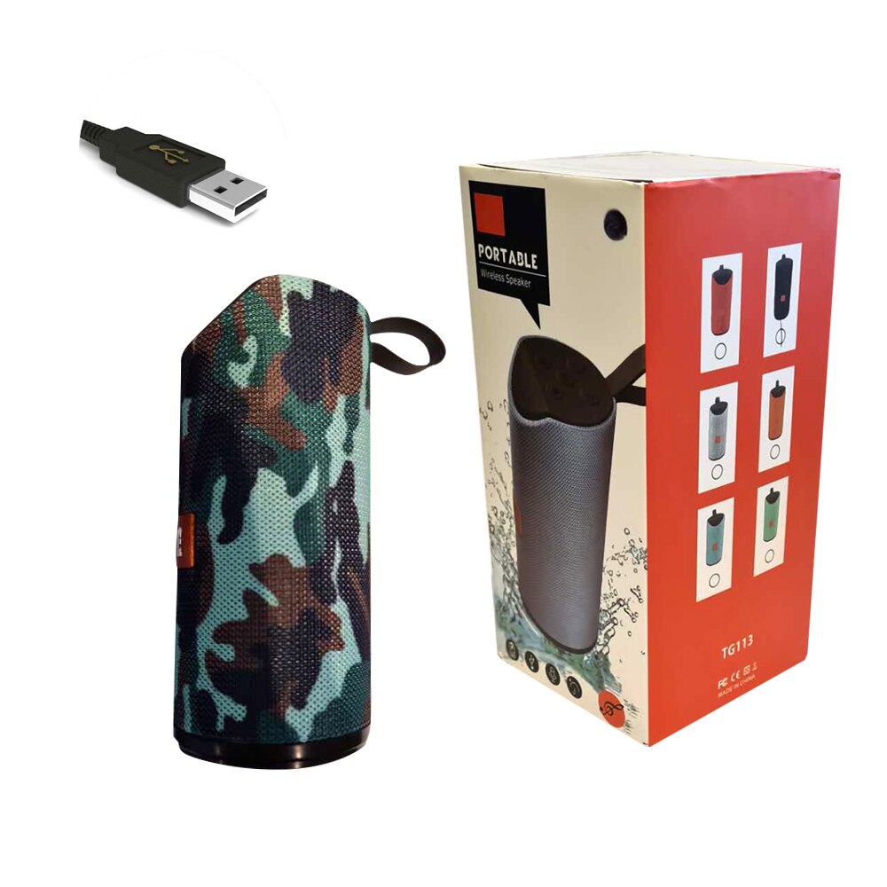Altavoz PORTATIL Estéreo 3.0+EDR Speaker TG113 Bluetooth Reproductor MP3 FM USB Micro SD
