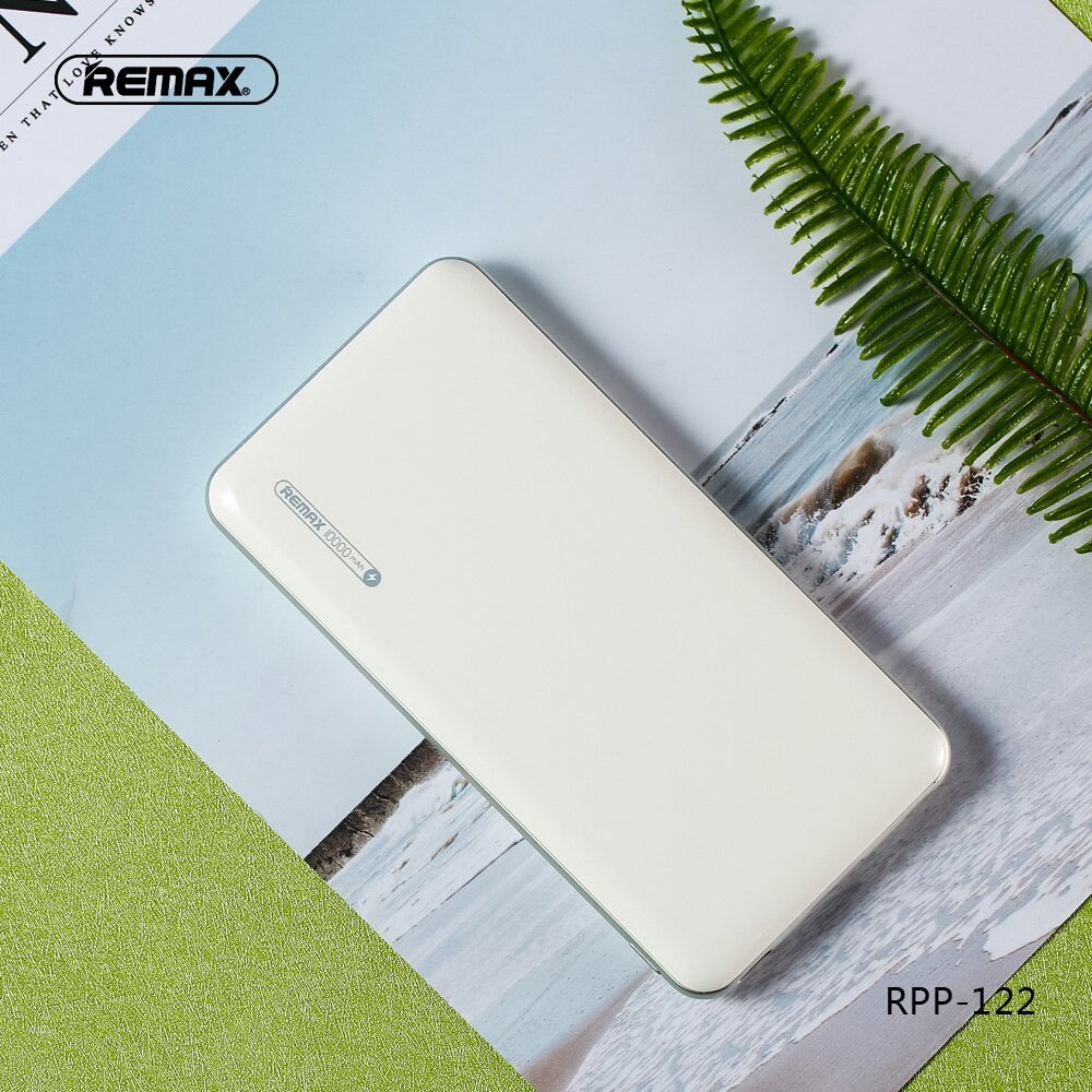 Batería Externa RPP-122 10000mAh Power Bank Cargador Portátil con Salidas USB 5V/2.1A y LED Indicadores para móvil inteligente